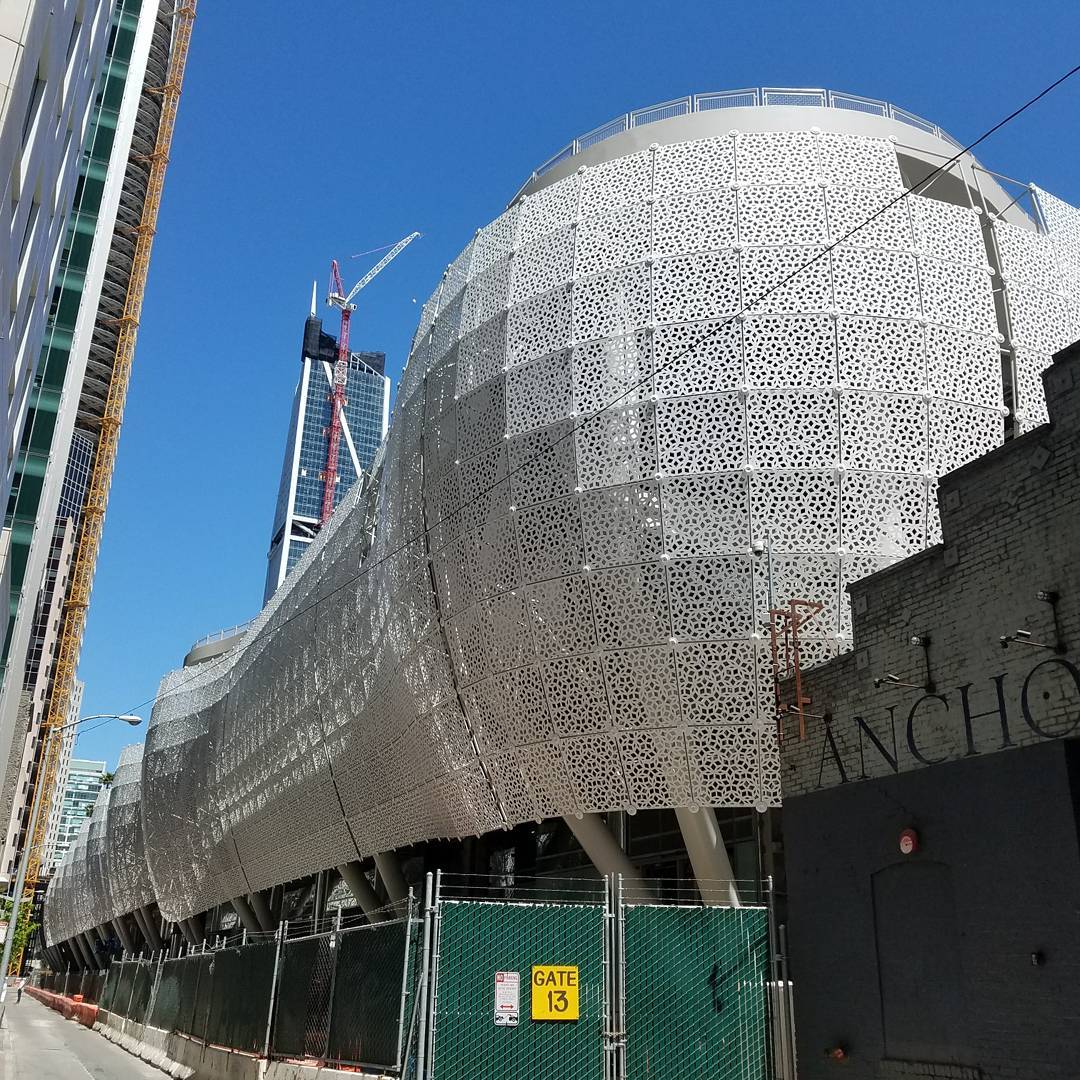 New transit building is making some progress. Excited for the top deck park to open later tjis?year.