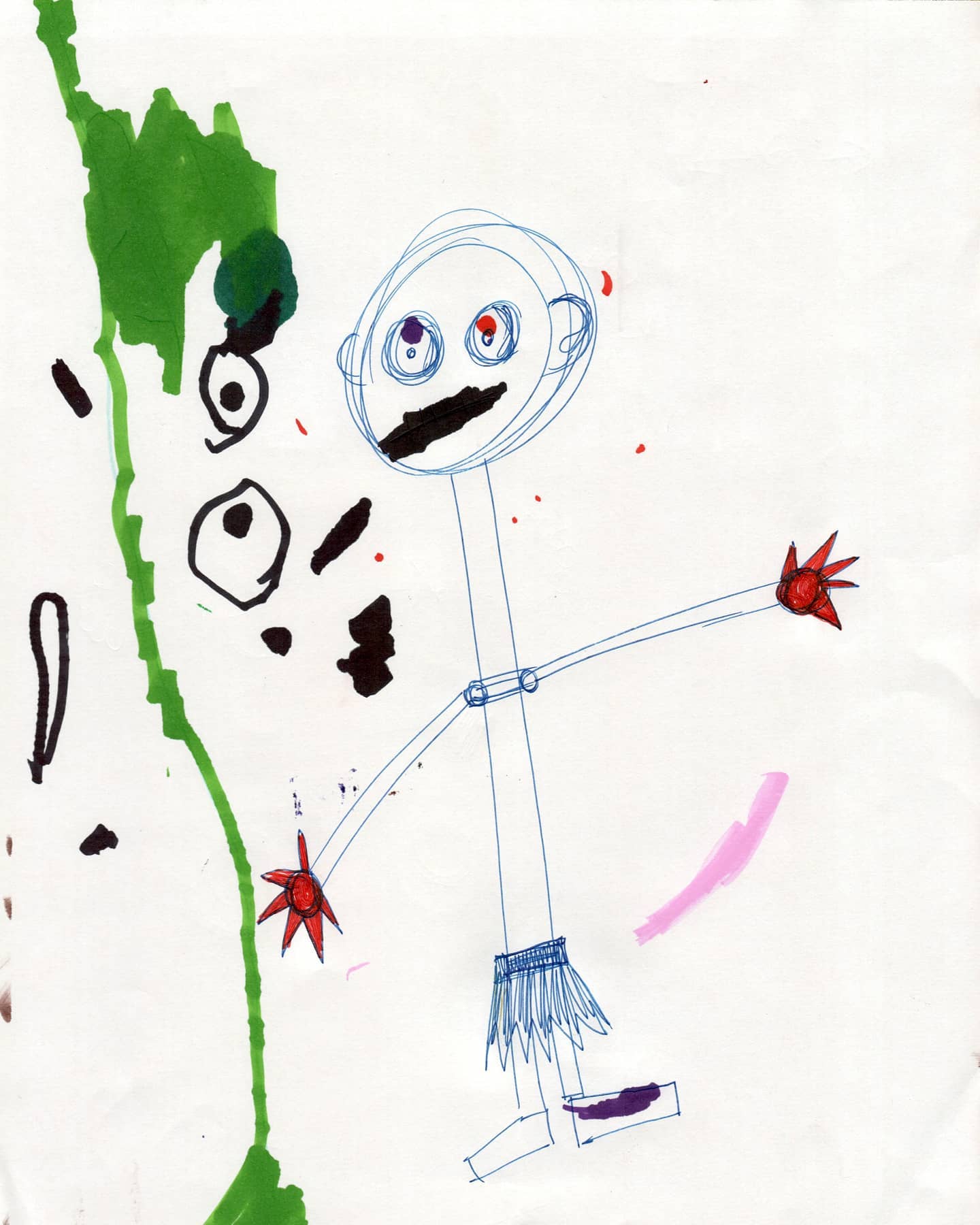 Alexander collab 2. He "inked" my pen drawing.