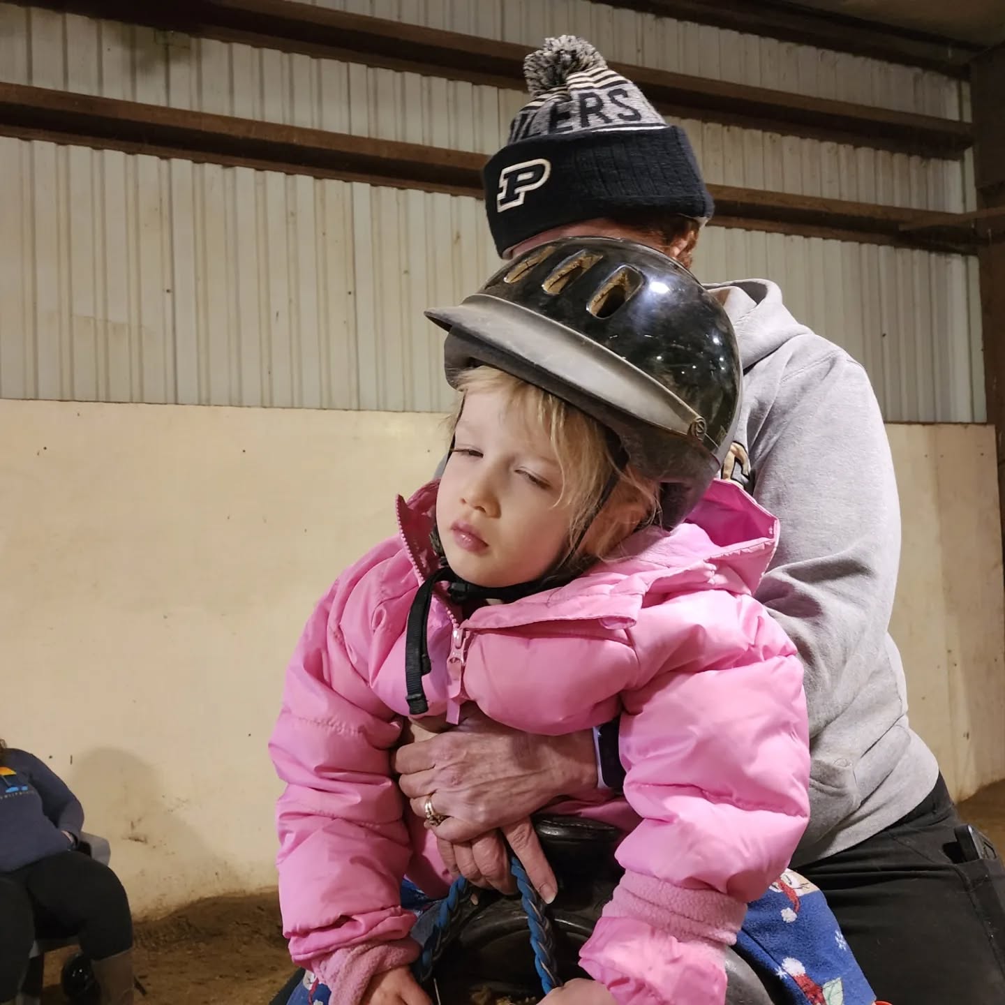Riding and then sleeping